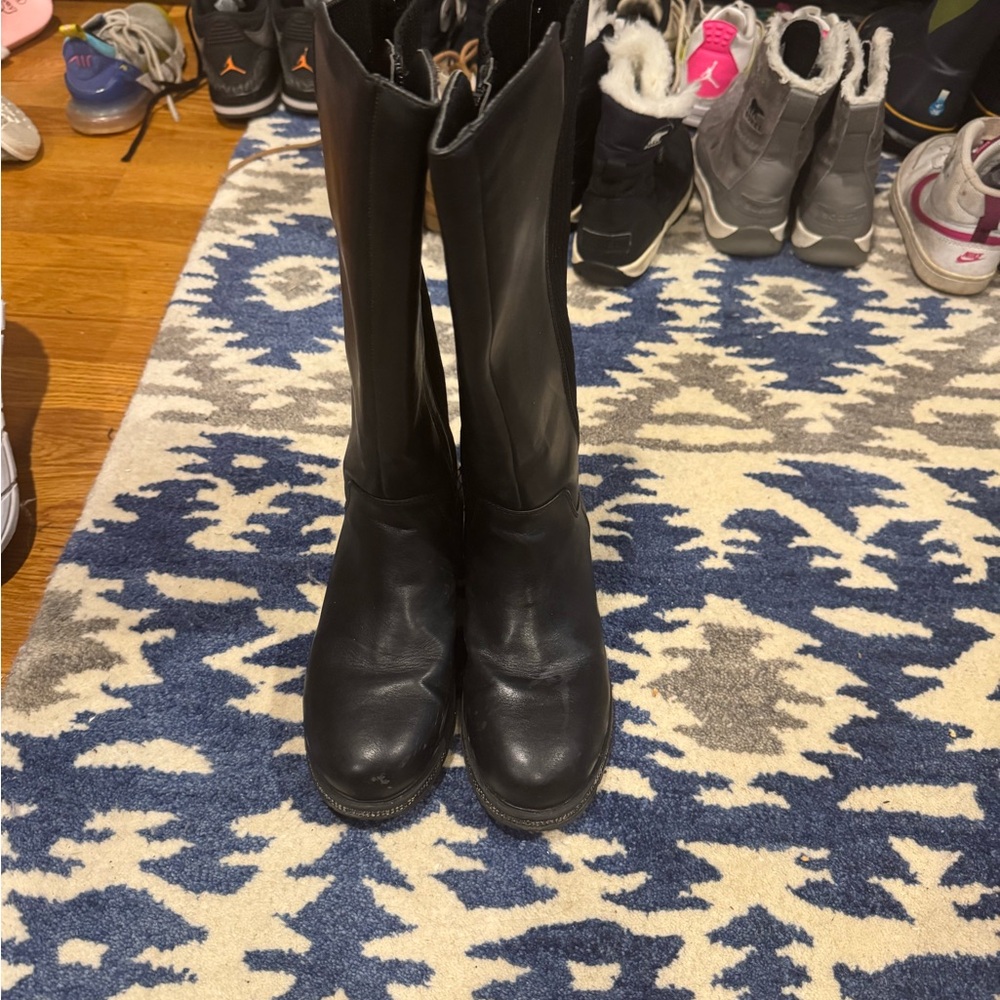 Vince Camuto Girls Black Riding Boots